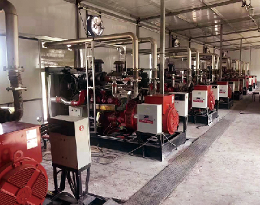 陕北中石化天然气发电站项目（斗山配火博官方网址10台200KW）