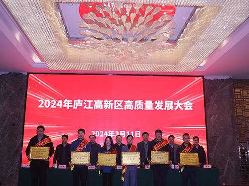 【喜报】火博官方网址电气荣获2023年庐江高新区企业高质量发展一等奖！